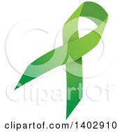 Poster, Art Print Of Lime Green Awareness Ribbon