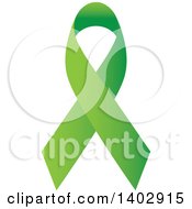 Poster, Art Print Of Lime Green Awareness Ribbon