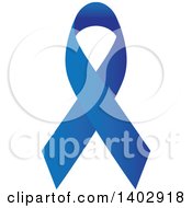 Poster, Art Print Of Blue Awareness Ribbon