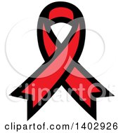 Clipart Of A Red Awareness Ribbon Royalty Free Vector Illustration by ColorMagic