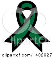Clipart Of A Green Awareness Ribbon Royalty Free Vector Illustration by ColorMagic