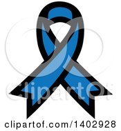 Clipart Of A Blue Awareness Ribbon Royalty Free Vector Illustration by ColorMagic