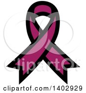 Clipart Of A Purple Awareness Ribbon Royalty Free Vector Illustration by ColorMagic
