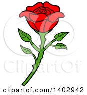 Poster, Art Print Of Beautiful Red Rose