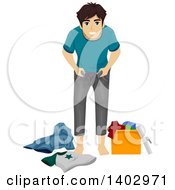 Poster, Art Print Of Teenage Guy Growing Out Of His Clothes
