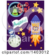 Poster, Art Print Of Outer Space Educational Encouragment Designs