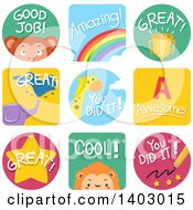 Poster, Art Print Of Educational Encouragement And Animal Labels