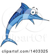 Jumping Cartoon Marlin Swordfish