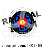 Target With Radical Islam Text Over It On A White Background