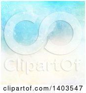 Poster, Art Print Of Blue And Tan Watercolor Background