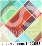 Poster, Art Print Of Retro Abstract Colorful Geometric Background