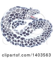 Clipart Of A Moray Eel Royalty Free Vector Illustration
