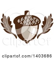 Poster, Art Print Of Oak Leaves And An Acorn