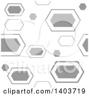 Poster, Art Print Of Retro Geometric Seamless Grayscale Pattern Background