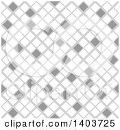 Poster, Art Print Of Retro Seamless Grayscale Pattern Background Of Diamonds Or Tiles