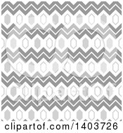 Poster, Art Print Of Retro Geometric Seamless Grayscale Pattern Background