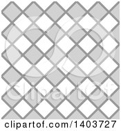 Clipart Of A Retro Seamless Grayscale Pattern Background Of Diamonds Royalty Free Vector Illustration