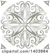 Clipart Of A Retro Pattern Design Royalty Free Vector Illustration