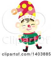 Poster, Art Print Of Happy Christmas Elf