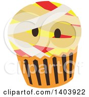 Poster, Art Print Of Mummy Halloween Cupcake