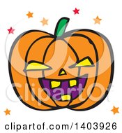 Poster, Art Print Of Halloween Jackolantern Pumpkin