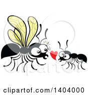 Poster, Art Print Of Ant Couple In Love