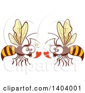 Poster, Art Print Of Bee Couple In Love