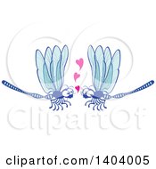 Dragonfly Couple In Love