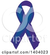 Poster, Art Print Of Navy Blue Awareness Ribbon