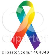 Poster, Art Print Of Rainbow Awareness Ribbon