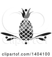 Poster, Art Print Of Black And White Pineapple Design