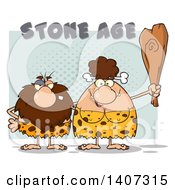 Poster, Art Print Of Caveman And Brunette Woman Couple