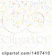 Poster, Art Print Of Background Of Colorful Confetti And Streamers