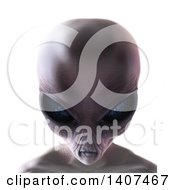 Clipart Of A 3d Alien Beauty Shot On A White Background Royalty Free Illustration