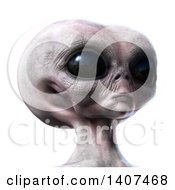 Clipart Of A 3d Alien On A White Background Royalty Free Illustration