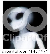 Poster, Art Print Of 3d Xray Alien On A Black Background