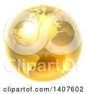 3d Shiny Earth Globe