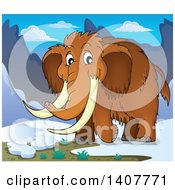 Poster, Art Print Of Happy Woolly Mammoth