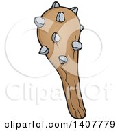 Clipart Of A Caveman Club Royalty Free Vector Illustration by visekart
