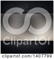 Poster, Art Print Of Brushed Metal Panel Background