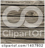 Clipart Of A Vintage Aged Wood Plank Texture Background Royalty Free Vector Illustration