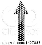 Poster, Art Print Of Black And White Up Directional Arrow Design Element