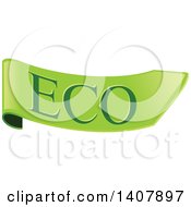 Clipart Of A Green Eco Design Royalty Free Vector Illustration by dero