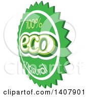 Clipart Of A Green Eco Design Royalty Free Vector Illustration