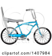 Poster, Art Print Of Cartoon Blue Stingray Bicycle