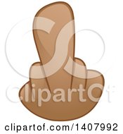 Poster, Art Print Of Hand Emoji Holding Up A Middle Finger