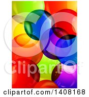 Poster, Art Print Of Background Of 3d Colorful Bubbles