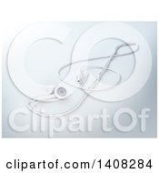Clipart Of 3d Earbuds In The Shape Of A Music Clef Royalty Free Illustration