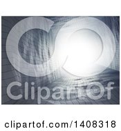 Clipart Of A Bright Light Shining Through A Tunnel Royalty Free Illustration