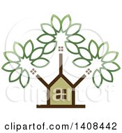 Poster, Art Print Of House And Tree